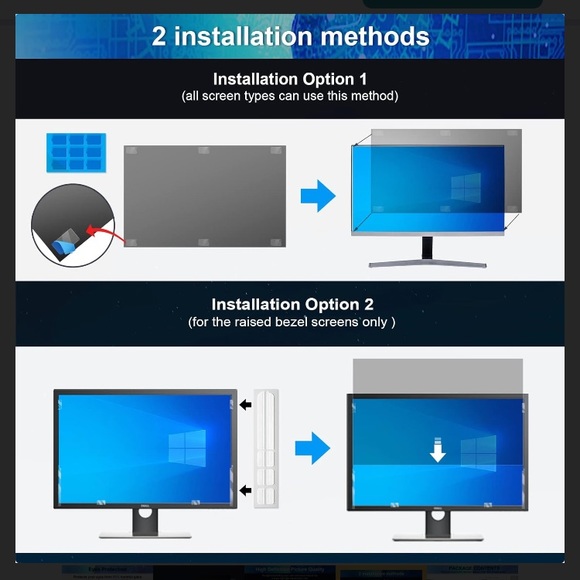 22” privacy filter 22"
16:10 Aspect Ratio computer desktop monitor screen - Picture 4 of 10